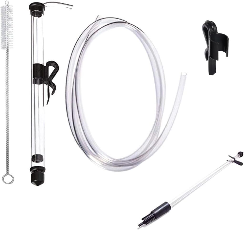 Fermtech Mini 14″ Long Deluxe Siphoning Kit – Complete Home Brewing Equipment For Beer, Wine, Mead, And Craft Brew Making; Includes Auto Siphon Pump, Food-Grade Transfer Hose, And Bottling Wand Fermtech Mini 14″ Long Deluxe Siphoning Kit – Complete Home Brewing Equipment For Beer, Wine, Mead, And Craft Brew Making; Includes Auto Siphon Pump, Food-Grade Transfer Hose, And Bottling Wand