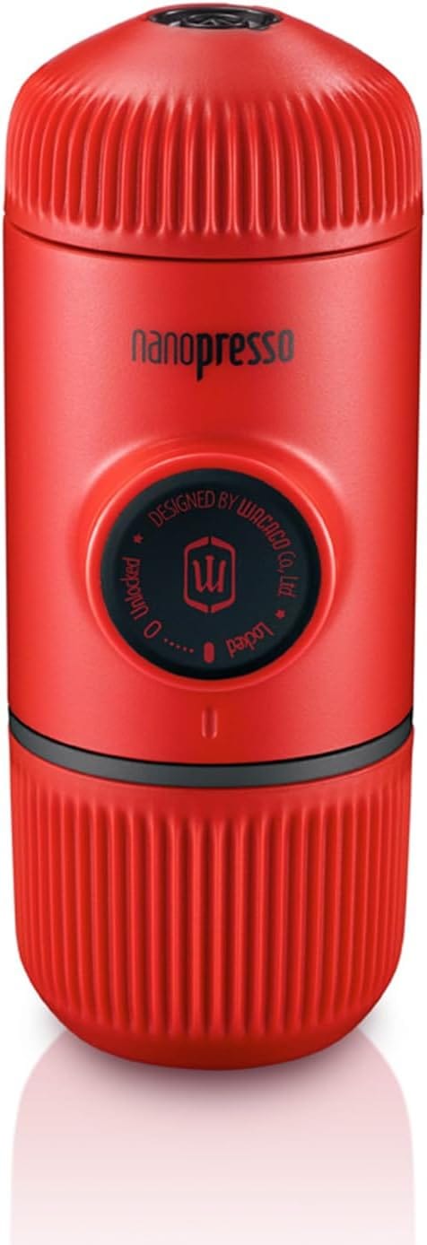 Wacaco Nanopresso Portable Espresso Maker, Upgrade Version Of Minipresso, 18 Bar Pressure, Mini Travel Coffee Machine, Manually Operated, Perfect For Camping And Hiking, Red Wacaco Nanopresso Portable Espresso Maker, Upgrade Version Of Minipresso, 18 Bar Pressure, Mini Travel Coffee Machine, Manually Operated, Perfect For Camping And Hiking, Red