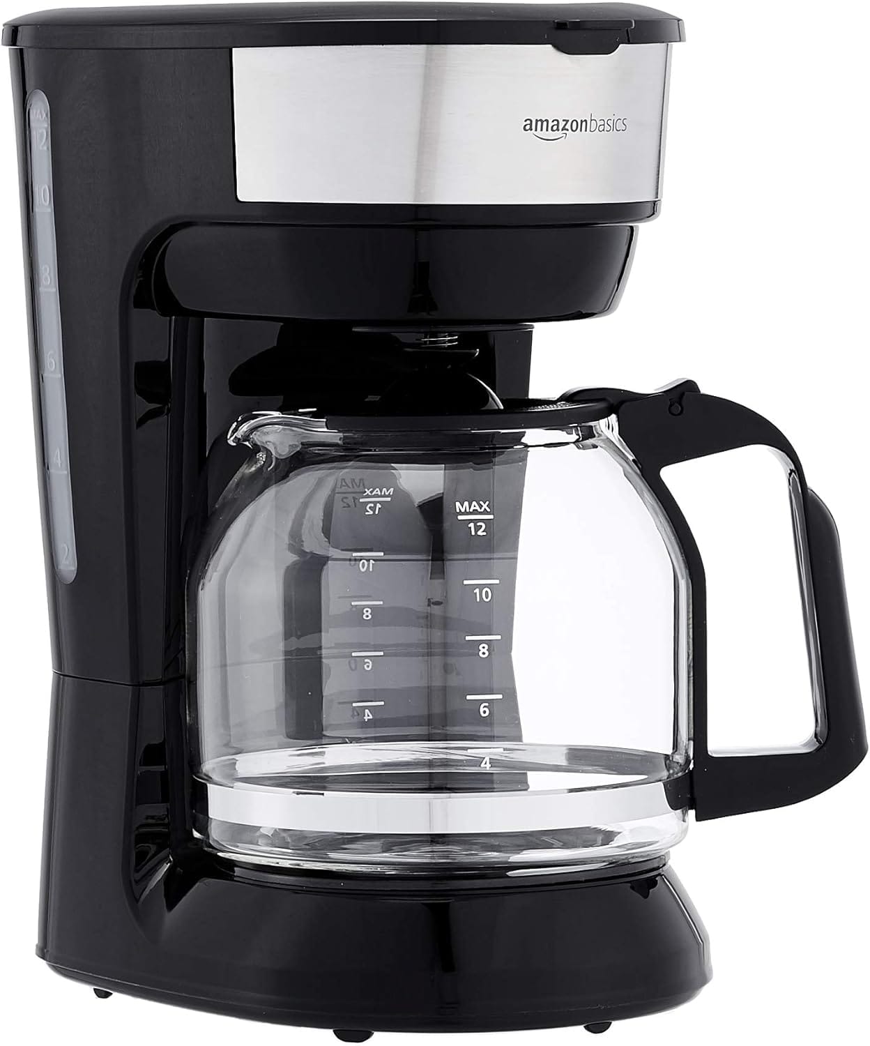 Amazon Basics Coffee Makers, 12-Cup Coffee Machines With Reusable Filter, Coffee Pots, Black & Stainless Steel Amazon Basics Coffee Makers, 12-Cup Coffee Machines With Reusable Filter, Coffee Pots, Black & Stainless Steel