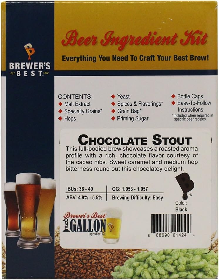 Brewer’S Best One Gallon Beer Ingredient Kit-Chocolate Stout Brewer’S Best One Gallon Beer Ingredient Kit-Chocolate Stout