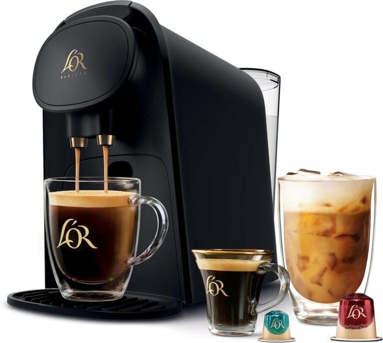 L’OR Barista System Coffee and Espresso Machine Combo by Philips, Matte Black