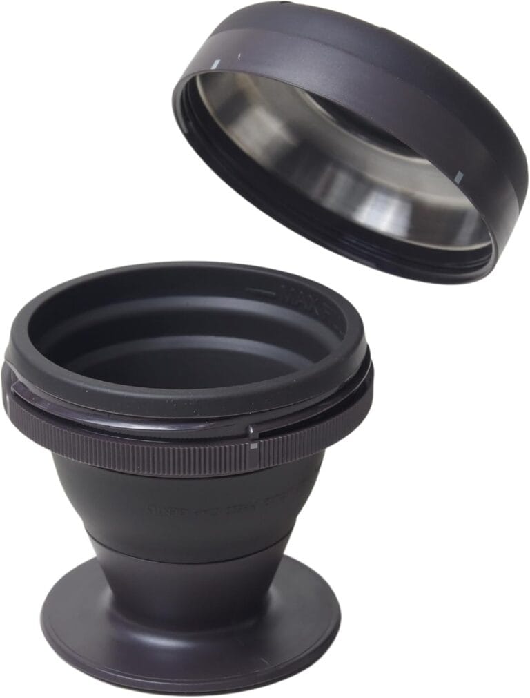 Portable Collapsible Travel French Press for Coffee – Single Serve 8oz Stainless Steel Filter, No Plastic Contact, Compact Design Perfect for Home, Camping & Outdoors (Black) Portable Collapsible Travel French Press for Coffee – Single Serve 8oz Stainless Steel Filter, No Plastic Contact, Compact Design Perfect for Home, Camping & Outdoors (Black)