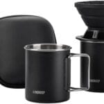 Portable Pour Over Coffee Maker Set with 7oz Coffee Container, Collapsible Silicone Coffee Dripper Set, Perfect for Travel, Camping, Home (2 cups)