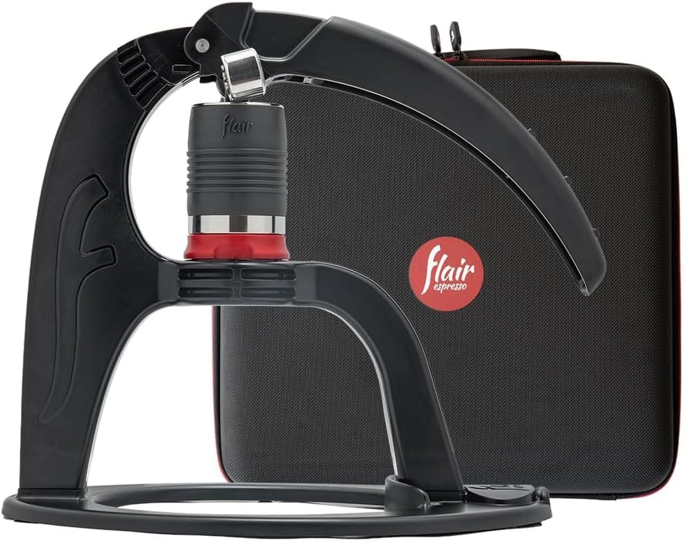 Flair The Neo Flex With Carrying Case: Updated Direct Lever Manual Espresso Maker For Beginners And Travel – Pressure Gauge For 9 Bar Brewing Included Flair The Neo Flex With Carrying Case: Updated Direct Lever Manual Espresso Maker For Beginners And Travel – Pressure Gauge For 9 Bar Brewing Included