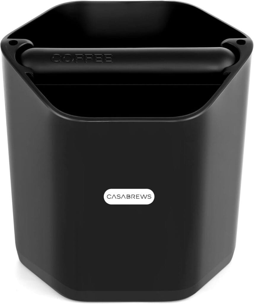 Casabrews Kb16 Espresso Knock Box, 5 Inch Shock Absorbing Non Slip Coffee Ground Knock Box With Removable Knock Bar, Espresso Dump Bin For Home/Office, Espresso Machine Accessories Casabrews Kb16 Espresso Knock Box, 5 Inch Shock Absorbing Non Slip Coffee Ground Knock Box With Removable Knock Bar, Espresso Dump Bin For Home/Office, Espresso Machine Accessories