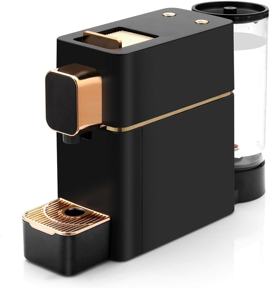 Mini Espresso Coffee Machine For Capsules Compatible With Nespresso Originall Machine, Espresso Maker Single Serve, Bestpresso Coffee Capsules Peet’S Espresso More (Black) Mini Espresso Coffee Machine For Capsules Compatible With Nespresso Originall Machine, Espresso Maker Single Serve, Bestpresso Coffee Capsules Peet’S Espresso More (Black)
