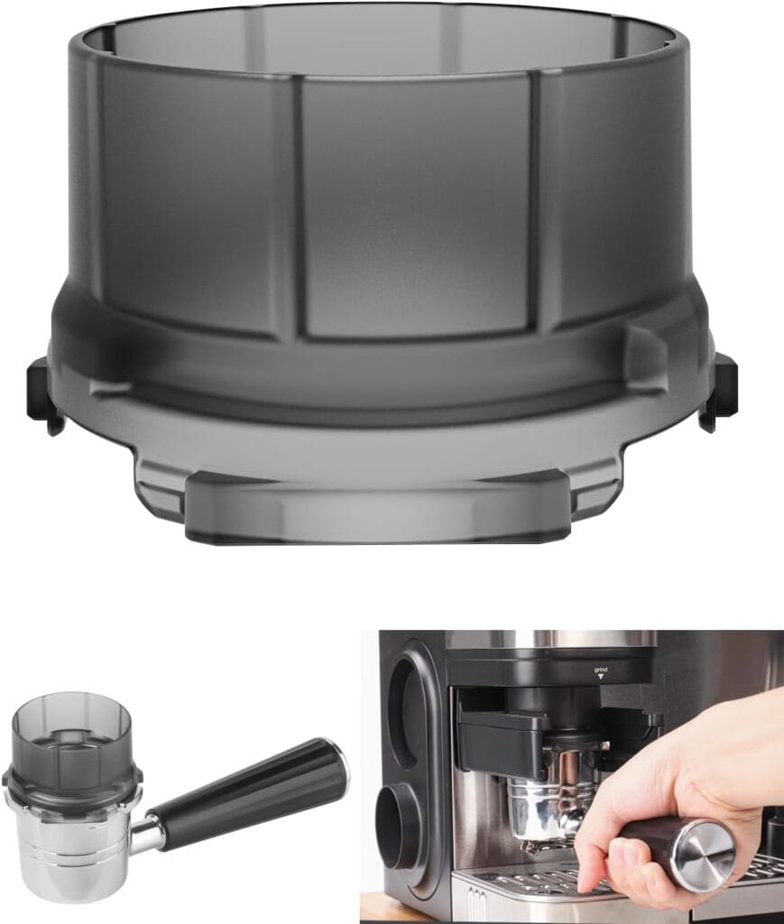 Portafilter Funnel For Ninja Espresso Machine Es601 – Coffee Dosing Ring, No-Mess Espresso Funnel For Precise Tamping, Anti-Splash, Accessory Compatible With Ninja Luxe Café Premier Series Es601 Portafilter Funnel For Ninja Espresso Machine Es601 – Coffee Dosing Ring, No-Mess Espresso Funnel For Precise Tamping, Anti-Splash, Accessory Compatible With Ninja Luxe Café Premier Series Es601