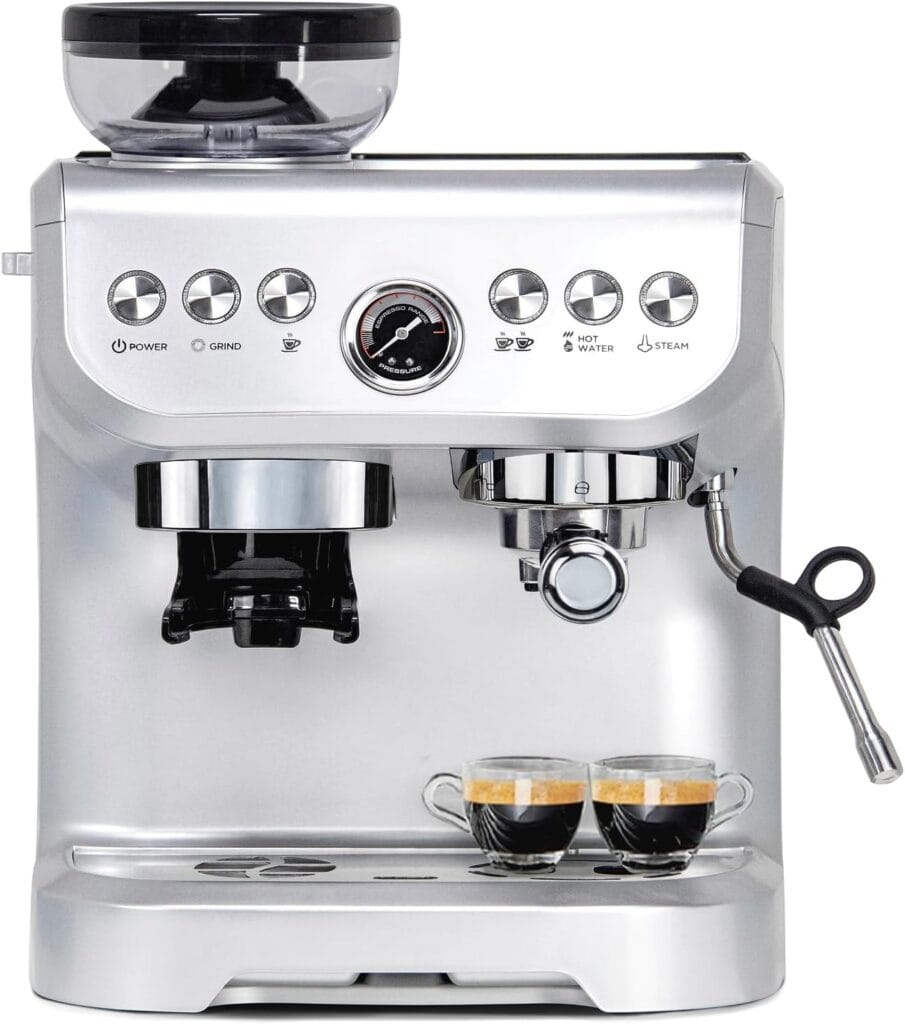 Mirox Espresso Machine 15 Bar, Coffee Maker With Milk Frother Steam Wand, Built-In Bean Grinder, Combo Cappuccino Machine With 70Oz Removable Water Tank (Abs High-Strength Plastic Shell) Mirox Espresso Machine 15 Bar, Coffee Maker With Milk Frother Steam Wand, Built-In Bean Grinder, Combo Cappuccino Machine With 70Oz Removable Water Tank (Abs High-Strength Plastic Shell)