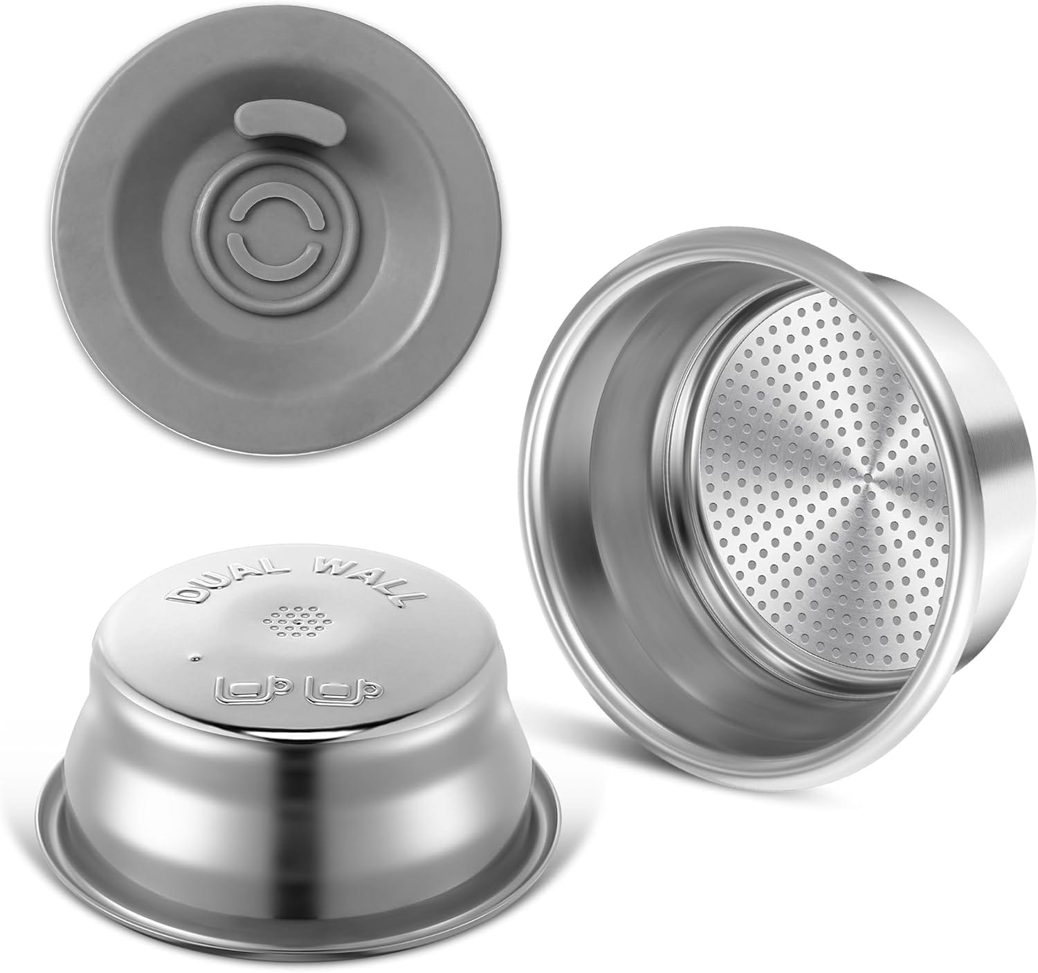 1 Pack 54Mm Dual Wall Portafilter Basket Compatible With Breville Espresso Machines Bes860Xl/11.41, Bes870, Bes880, Bes875, 18–22G Capacity Two Cup Dual Wall Filter Replacement (Single Port) 1 Pack 54Mm Dual Wall Portafilter Basket Compatible With Breville Espresso Machines Bes860Xl/11.41, Bes870, Bes880, Bes875, 18–22G Capacity Two Cup Dual Wall Filter Replacement (Single Port)
