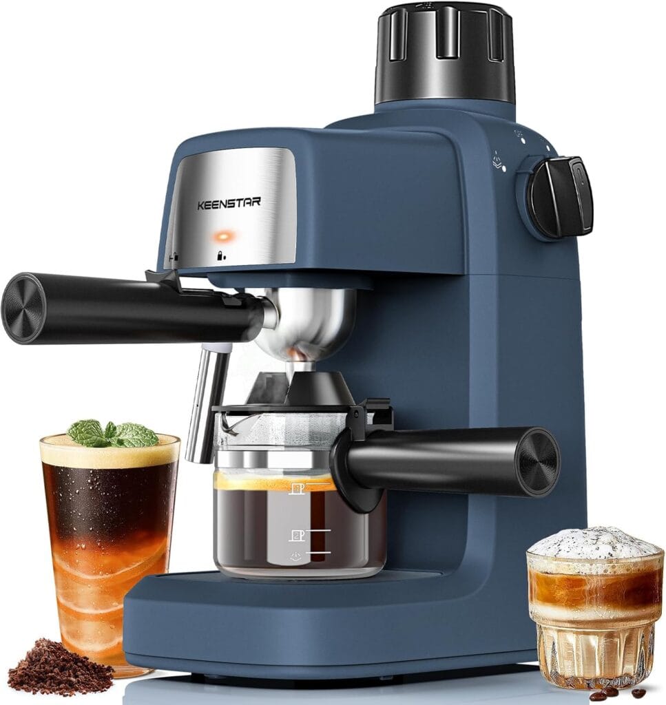 3.5Bar Espresso Machine With Milk Frother, 800W Compact Espresso And Cappuccino Machine With Preheating Function, 4 Cup Espresso Maker For Cappuccino Or Latte, Gift For Coffee Lover 3.5Bar Espresso Machine With Milk Frother, 800W Compact Espresso And Cappuccino Machine With Preheating Function, 4 Cup Espresso Maker For Cappuccino Or Latte, Gift For Coffee Lover