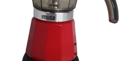 Imusa 6 or 3cup Electric Espresso Maker, Red