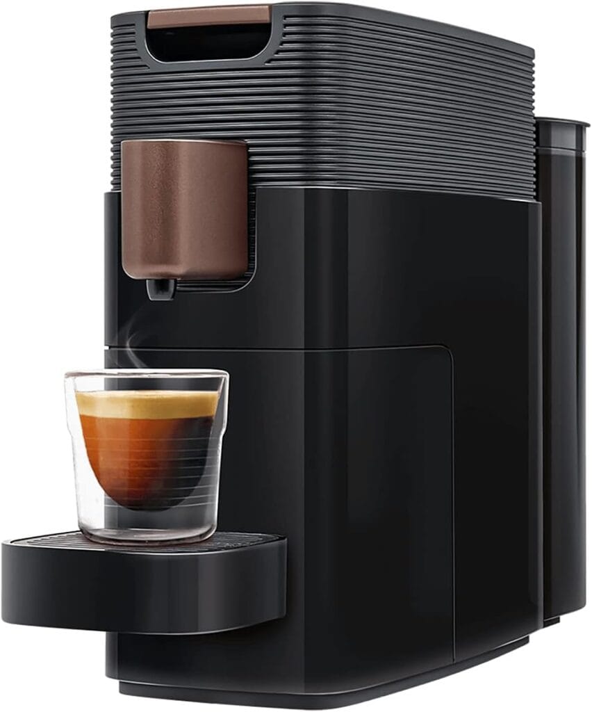 K-Fee® One Single Serve Pods Coffee, Espresso, Milk Machine (Black/Copper) | Mill Coffee And Compatible With Starbucks Verismo K-Fee® One Single Serve Pods Coffee, Espresso, Milk Machine (Black/Copper) | Mill Coffee And Compatible With Starbucks Verismo