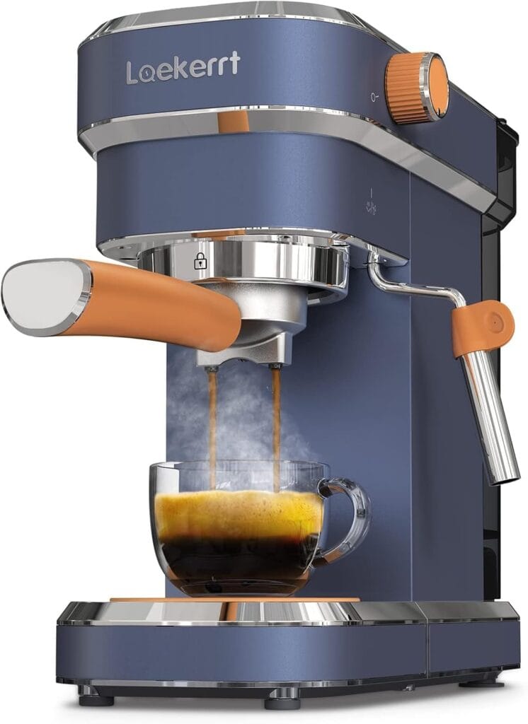 Espresso Machine 20 Bar Espresso Maker Cmep01 With Milk Frother Steamer, Home Expresso Coffee Machine For Cappuccino And Latte (Navy Blue, Stainless Steel) Gift For Coffee Lovers, Father Espresso Machine 20 Bar Espresso Maker Cmep01 With Milk Frother Steamer, Home Expresso Coffee Machine For Cappuccino And Latte (Navy Blue, Stainless Steel) Gift For Coffee Lovers, Father