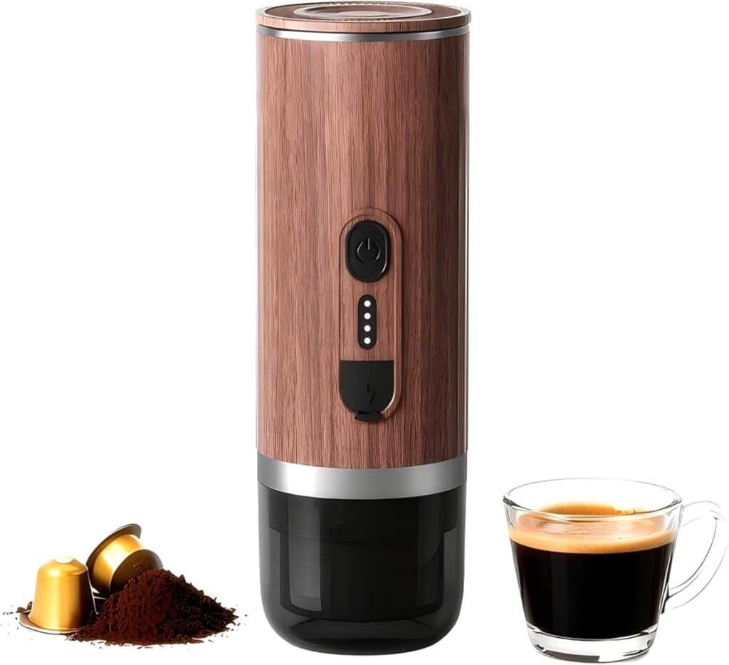 Portable Electric Espresso Machine – Self-Heating Usb-C Car Coffee Maker For Rv/Travel, Wireless Capsule Coffee Compatible With Ground & Pods For Hiking/Office Portable Electric Espresso Machine – Self-Heating Usb-C Car Coffee Maker For Rv/Travel, Wireless Capsule Coffee Compatible With Ground & Pods For Hiking/Office