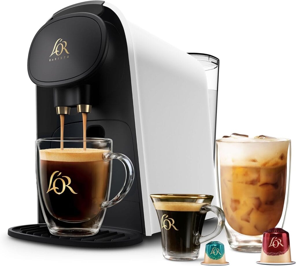 L’OR Barista System Coffee and Espresso Machine Combo by Philips, Matte Grey