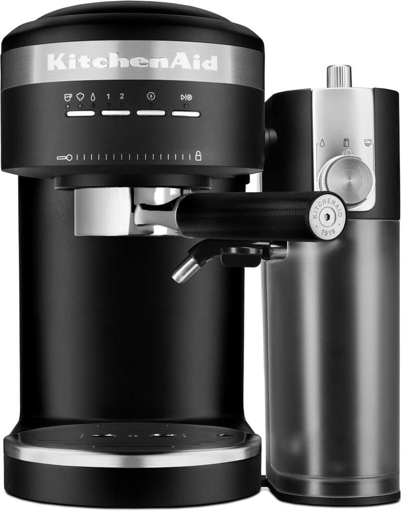 KitchenAid Semi-Automatic Espresso Machine and Automatic Milk Frother Attachment – KES6404