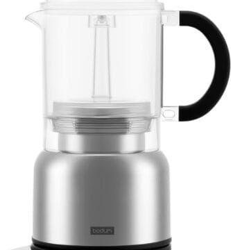 Bodum 17oz Chambord Electric Espresso Coffee Maker, Plastic Carafe w/Wi-Fi Control & Programmable Timer, Polished Stainless Steel