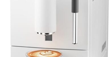 Super Automatic Espresso Machine: Expresso Coffee Maker With Grinder and Milk Frother – One-Touch Brewing Auto-Clean for Home Office – Holiday Gifts for Family Baristas