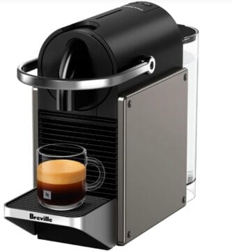 Breville-Nespresso USA BEC420TTN1AUC1 Pixie Espresso Machine, Titan