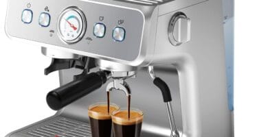 Espresso Machine, 20 Bar Semi-Automatic Espresso Machine with Grinder & Milk Frother Steam Wand, 1450W Home Cappuccino Latte Machine with Removable 95 Oz Water Tank, Stainless Steel Espresso Machine, 20 Bar Semi-Automatic Espresso Machine with Grinder & Milk Frother Steam Wand, 1450W Home Cappuccino Latte Machine with Removable 95 Oz Water Tank, Stainless Steel