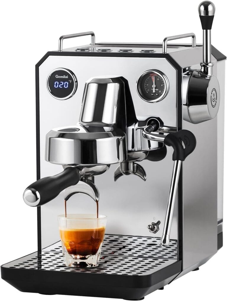 Owl Espresso Machine, 15 Bar Professional Semi-Automatic Espresso Maker with Milk Frother Steam Wand & 57oz Removable Water Tank, Dual Display, for Cappuccino, Latte, G3006, Stainless Steel Owl Espresso Machine, 15 Bar Professional Semi-Automatic Espresso Maker with Milk Frother Steam Wand & 57oz Removable Water Tank, Dual Display, for Cappuccino, Latte, G3006, Stainless Steel