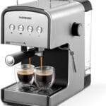 Espresso machine, CM6822 15 Bar Coffee Maker for Cappuccino and Latte Maker With Milk Frother, Removable Water Tank, Fast Heating Coffee Machine for Home, Office