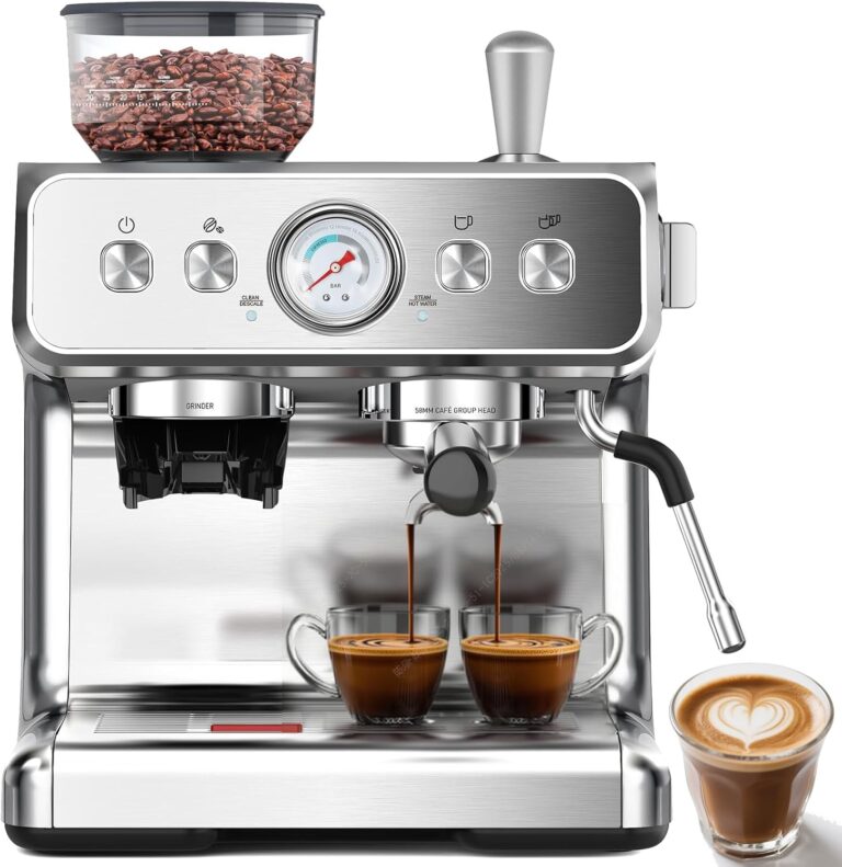 (2025 Upgrade)20 Bar Espresso Machine with Grinder & Milk Frother Steam Wand, Tamping Tools, Expresso Coffee Machines 58mm Commercial Espresso Maker for Home or Café, Perfect for latte, Cappuccino (2025 Upgrade)20 Bar Espresso Machine with Grinder & Milk Frother Steam Wand, Tamping Tools, Expresso Coffee Machines 58mm Commercial Espresso Maker for Home or Café, Perfect for latte, Cappuccino