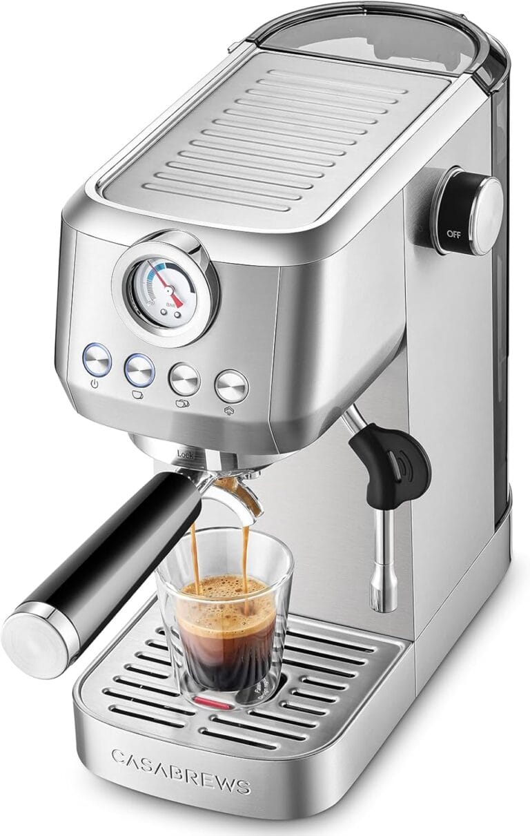 CASABREWS 3700 Gense Espresso Machine 20 Bar, Stainless Steel Espresso Maker With Steam Milk Frother, Coffee Machine Cappuccino Latte Machine With 43.9 oz Removable Water Tank CASABREWS 3700 Gense Espresso Machine 20 Bar, Stainless Steel Espresso Maker With Steam Milk Frother, Coffee Machine Cappuccino Latte Machine With 43.9 oz Removable Water Tank