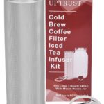 UPTRUST Cold Brew Coffee Maker Filter for 2Quart/64ounce Wide Mouth Mason Jar-Iced Coffee&Tea&Fruit Maker (Jar NOT Included)