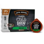 Java House Single-Serve Cold Brew Coffee Pods – Premium 100% Arabica Liquid Concentrate – Smooth & Bold Decaf Roast – 6 Pods – Ready Hot or Iced, Travel-Friendly, TSA Approved