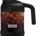 Cold Brew Coffee Maker Stainless Steel Strainer Large,Durable Iced Coffee Maker Cold Brew Pitcher,Dishwasher Safe 38 Oz Iced Tea Maker