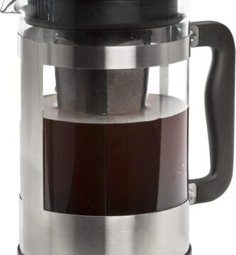 Primula Kedzie Deluxe Cold Brew Iced Coffee Maker Comfort Grip Handle, Durable Glass Carafe, Removable Mesh Filter, 6 Cup, Brushed Stainless Steel Primula Kedzie Deluxe Cold Brew Iced Coffee Maker Comfort Grip Handle, Durable Glass Carafe, Removable Mesh Filter, 6 Cup, Brushed Stainless Steel