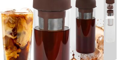 Cold Brew Bottle, 27oz Wine Bottle Shape Tumbler for Iced Coffee or Tea Infuser with Removable Filter- Heatproof Glass, Easy To Hold and Pour Cold Brew Bottle, 27oz Wine Bottle Shape Tumbler for Iced Coffee or Tea Infuser with Removable Filter- Heatproof Glass, Easy To Hold and Pour